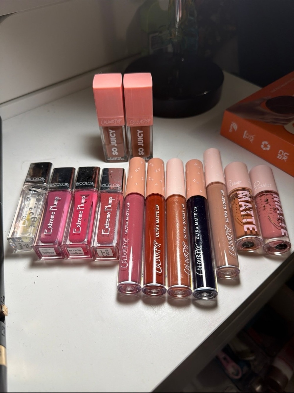 ColourPop Lip Gloss & Liquid Lipstick Set in Pink, Nude, Brown